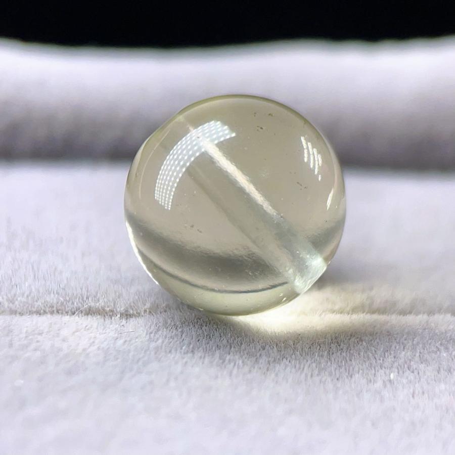 PROME 天然石 一点物 高品質・ リビアングラス ・粒売り 12.1mm（鑑別 