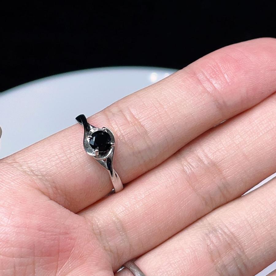 最前線の PROME 限定販売 天然石 スピネル フリーサイズ 白銅指輪 C-01