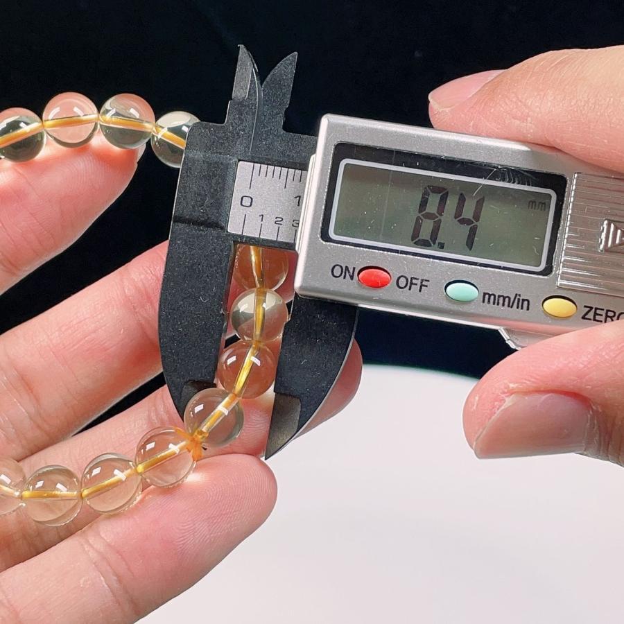 PROME 天然石 レモンクォーツ ブレスレット NO.P1093 : 天然石工場直売