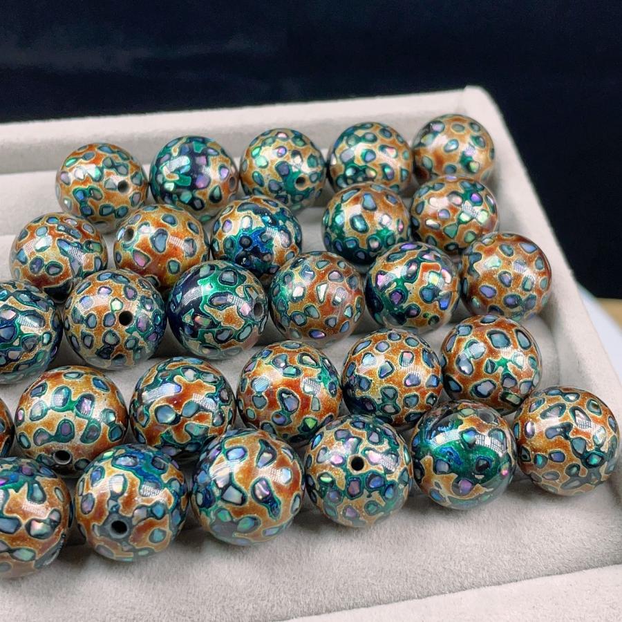 PROME 螺鈿 丸玉 15-16mm (伝統工芸である漆工芸品の加飾法の一つです