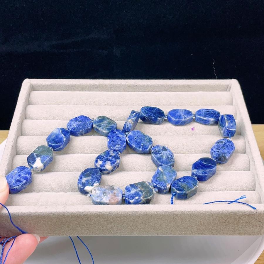 PROME 天然石 ソーダライト 連材 NO.P1605 : 天然石工場直売店 PROME