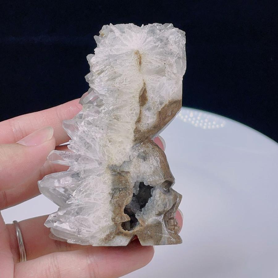 PROME 天然石 一点物 マダガスカル産 水晶 原石 手彫り置物 NO PROME 天然石 一点物 マダガスカル産 水晶 原石 手彫り置物 NO