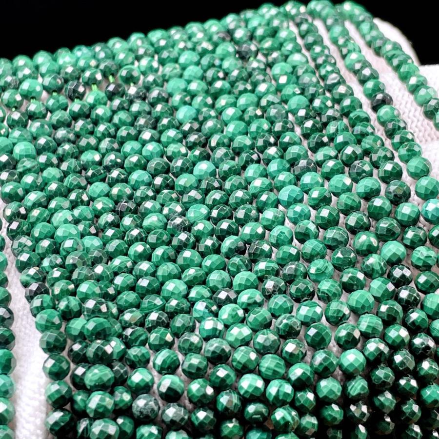 PROME 天然石・高品質 ・マラカイト・ロシア産・ミラーボールカット