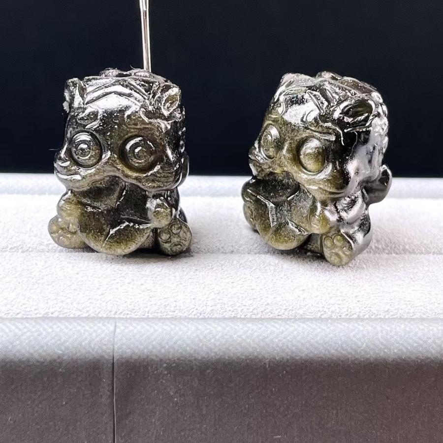 PROME 天然石 特別仕様品・ゴールデンオブシディアン・20x15x13mm・呑