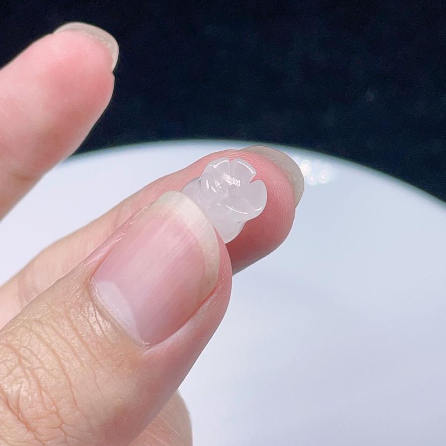 PROME 天然石 アラバスター 貫通孔 パーツ 手芸 NO.P798