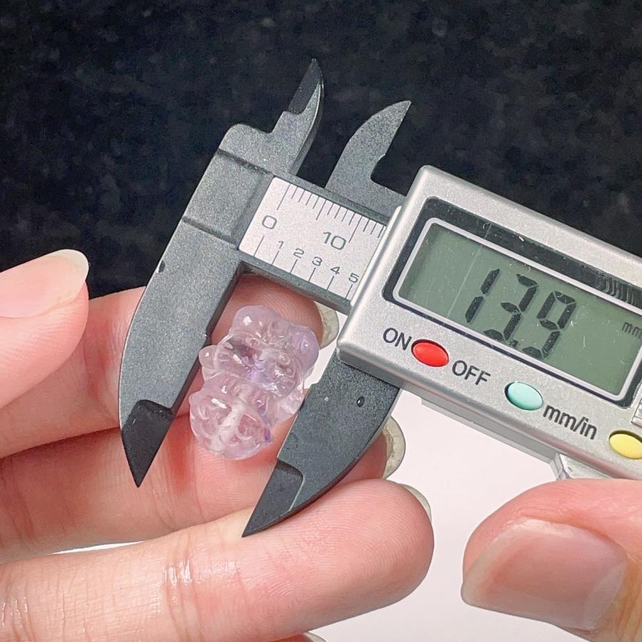 PROME 天然石 アメトリン 猫 貫通穴 パーツ 手芸 NO.P83 : 天然石工場 