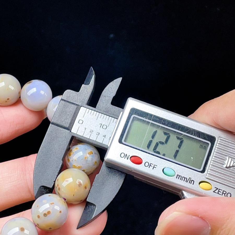 PROME 天然石 一点物 星空瑪瑙・ ほしぞらアゲート ブレスレット PROME 天然石 一点物 星空瑪瑙・ ほしぞらアゲート ブレスレット