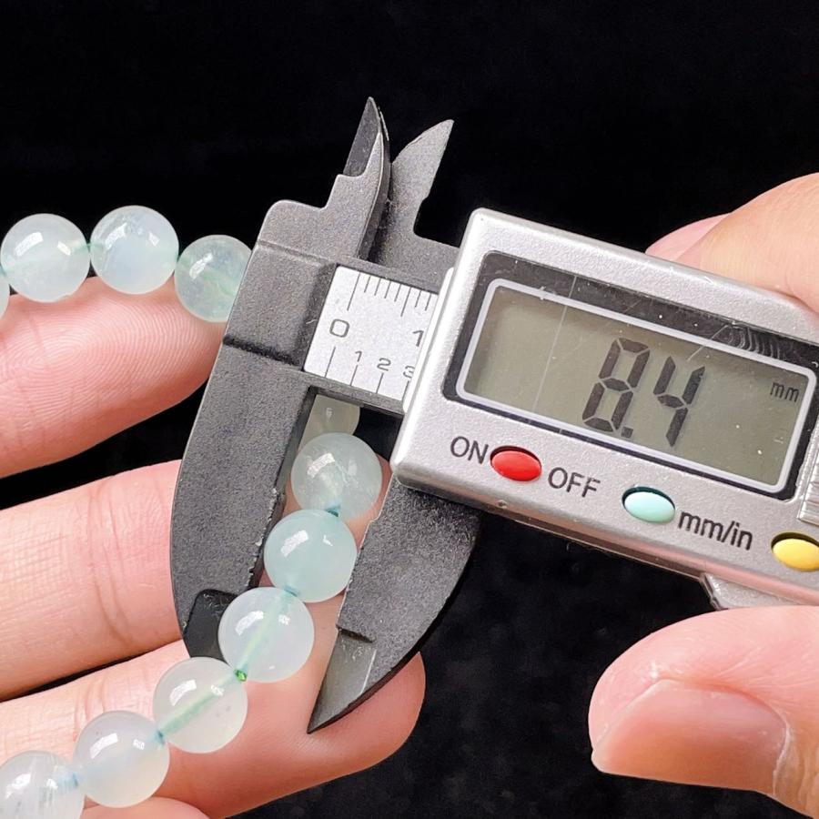 PROME 天然石 一点物 グリーンアクアマリン（加熱処理） ブレスレット