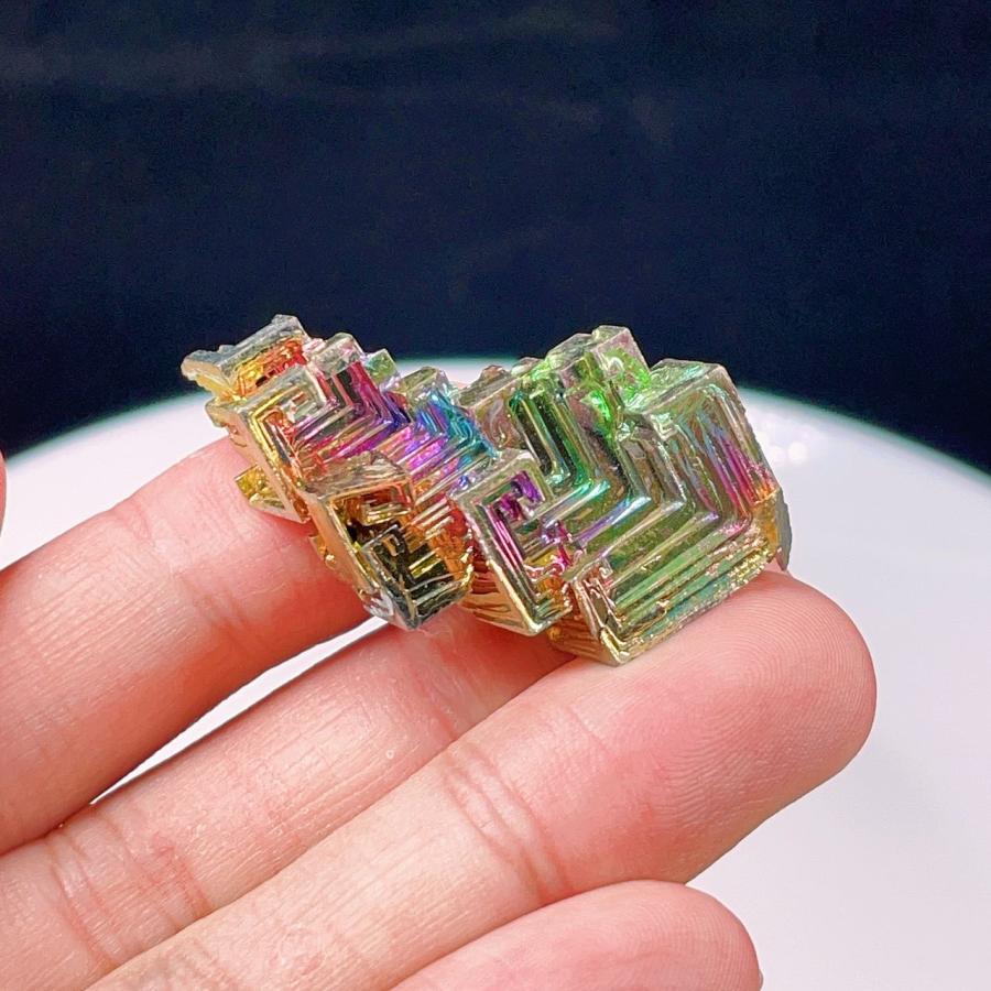 PROME 天然石 一点物 ビスマス結晶 人工結晶 天国への階段 虹色の階段 