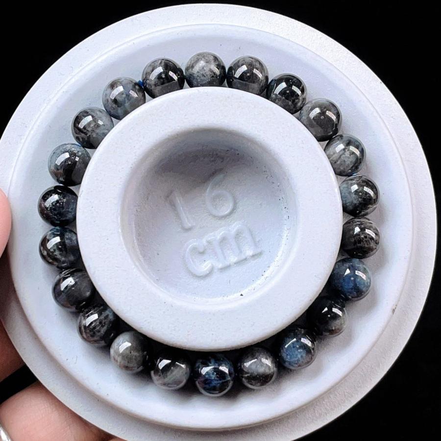 ☆まなのん！財福龍盛宝珠⑧！希少！ブラックスター　アクアマリン ブレス 天然石✿ブラックスターアクアマリン約6.7mm前後ブレスレット✧希少