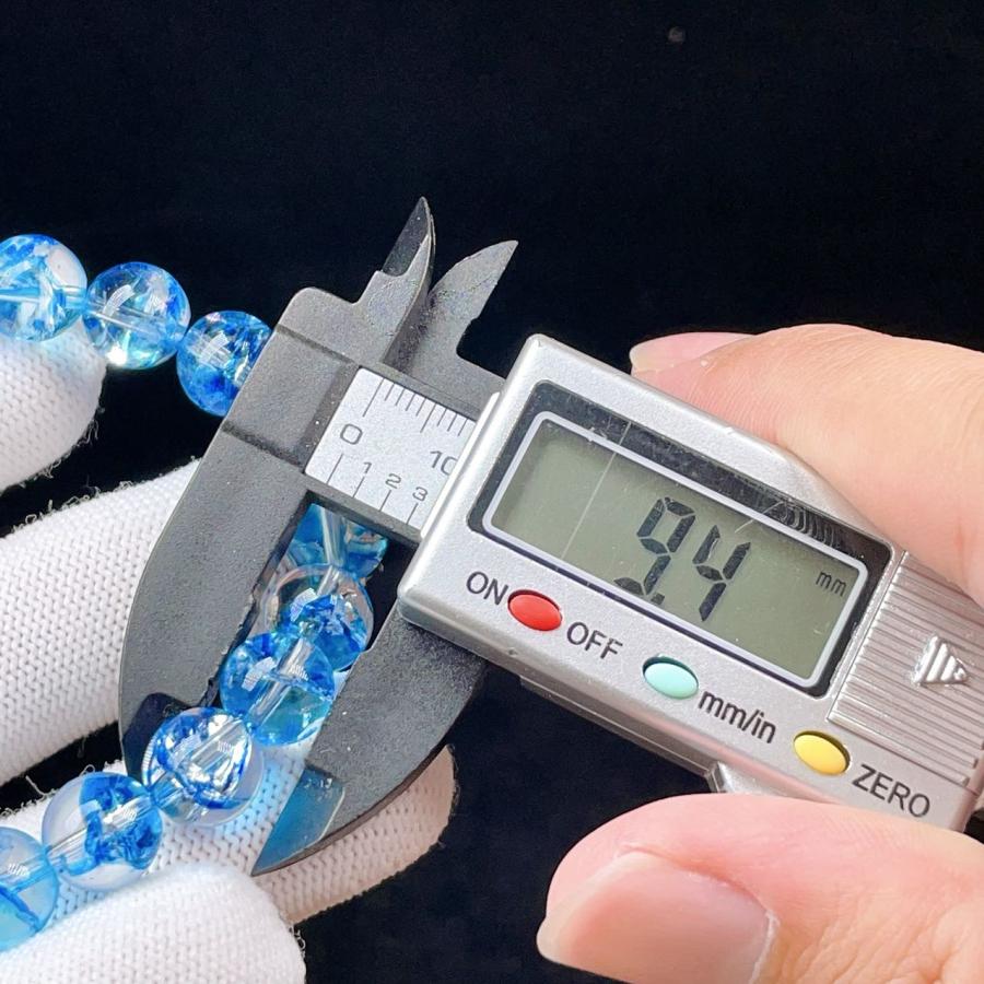 PROME 天然石 一点物 鳳羽水晶（天然水晶加熱処理） ブレスレット NO