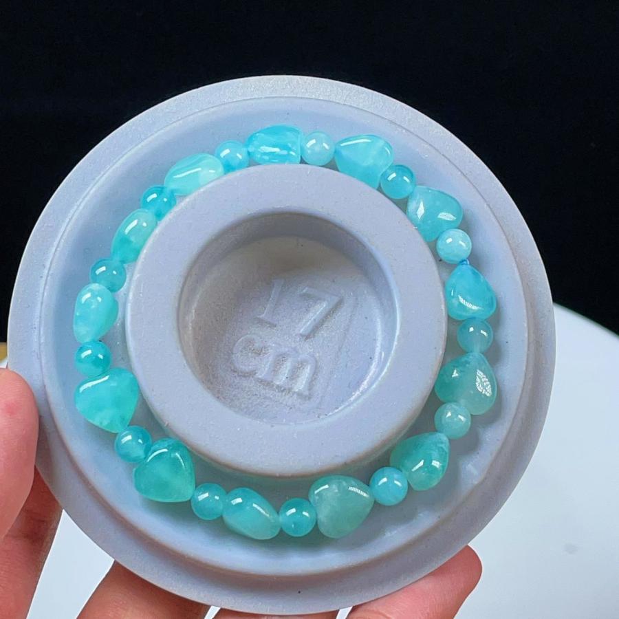 PROME 天然石 一点物 アマゾナイト (ペルー産) ブレスレット NO.V2251