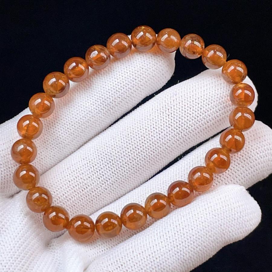 PROME 天然石 一点物 オレンジガーネット・グロッシュラーライト