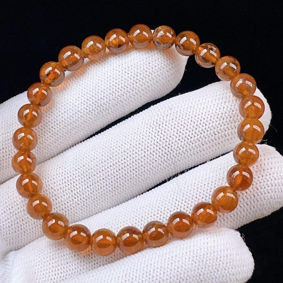 PROME 天然石 一点物 オレンジガーネット・マンダリンガーネット  