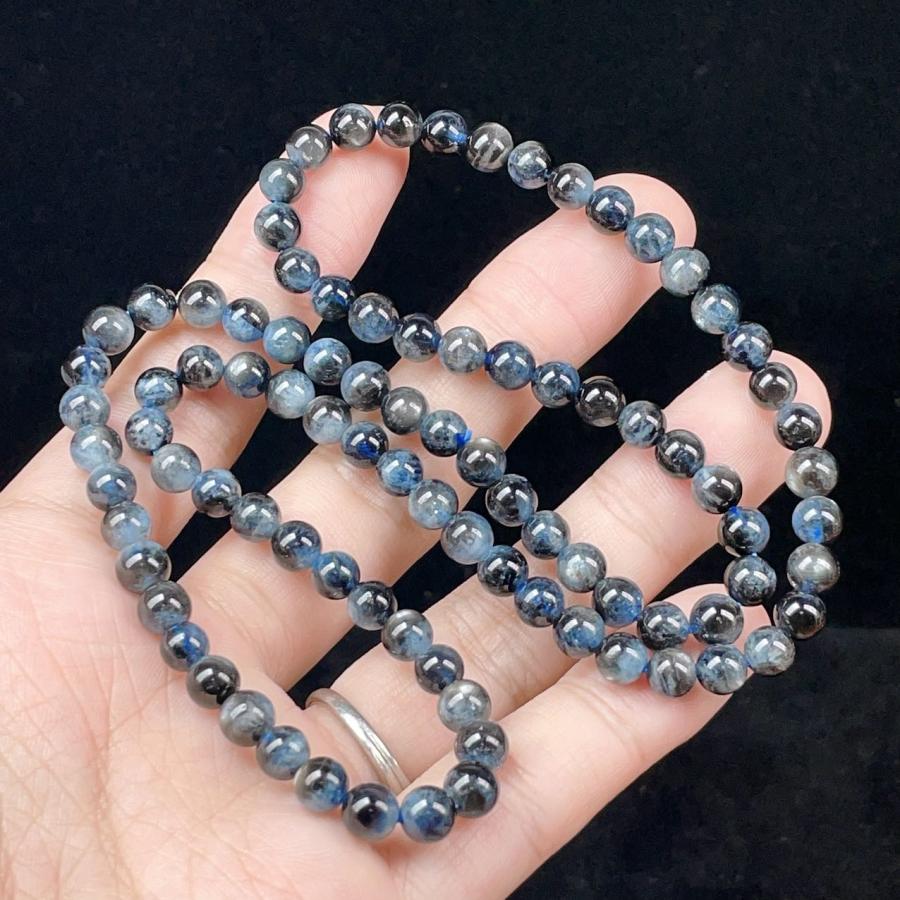 シラーがすごい！ブラックアクアマリン ブレスレット 【公式通販】