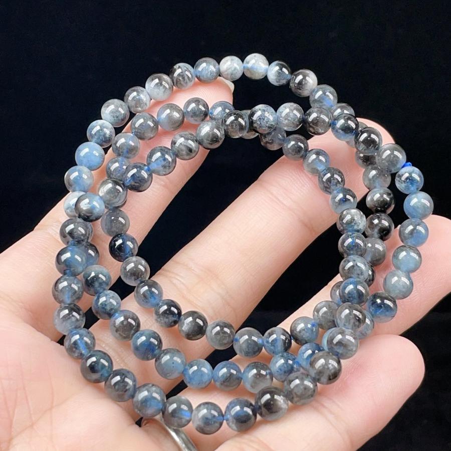 PROME 天然石 一点物 ブラックスターアクアマリン・ブラックシラー