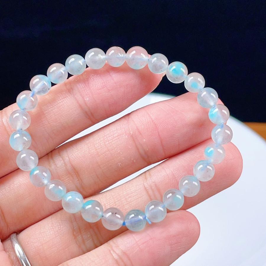PROME 天然石 一点物 アマゾナイトシリカ ブレスレット NO.V2795 