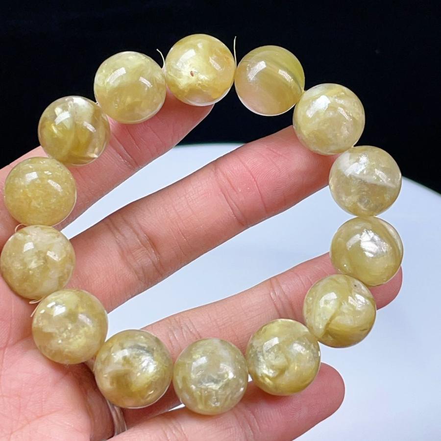 PROME 天然石 一点物 ゴールデンマイカ ブレスレット NO.V2839
