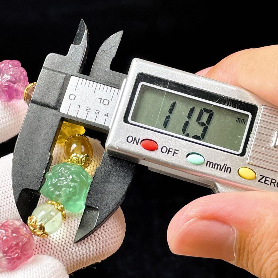 ◇SALE◇花器　天然石　1点物 PROME 天然石 一点物 特別仕様品・バイカラーフローライト・三足金蟾