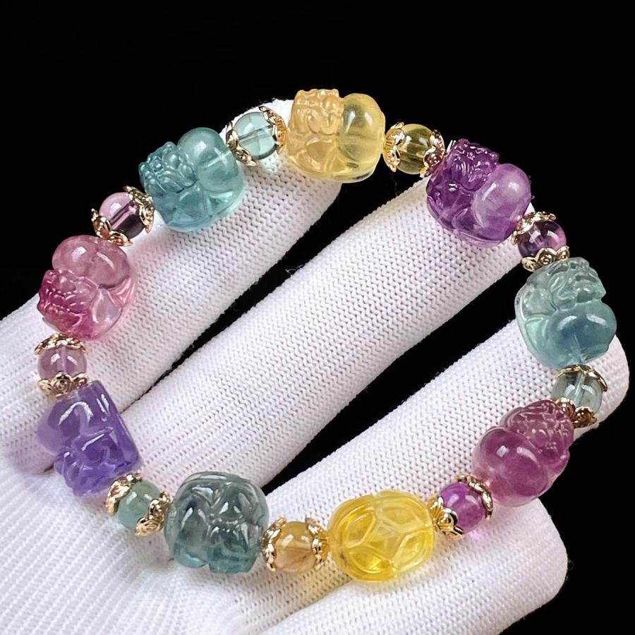 レピドライトinクオーツ貔貅ブレスレット11-47