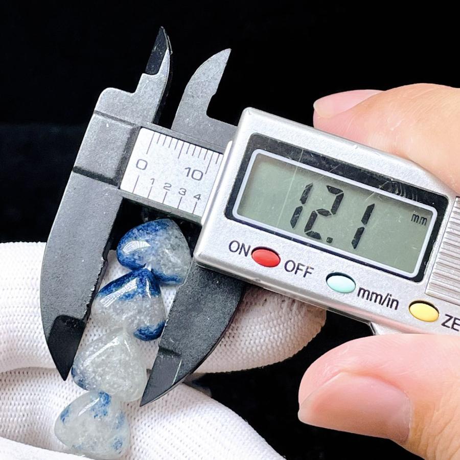 PROME 天然石 一点物・特別仕様品・ハート型・鉄天藍石
