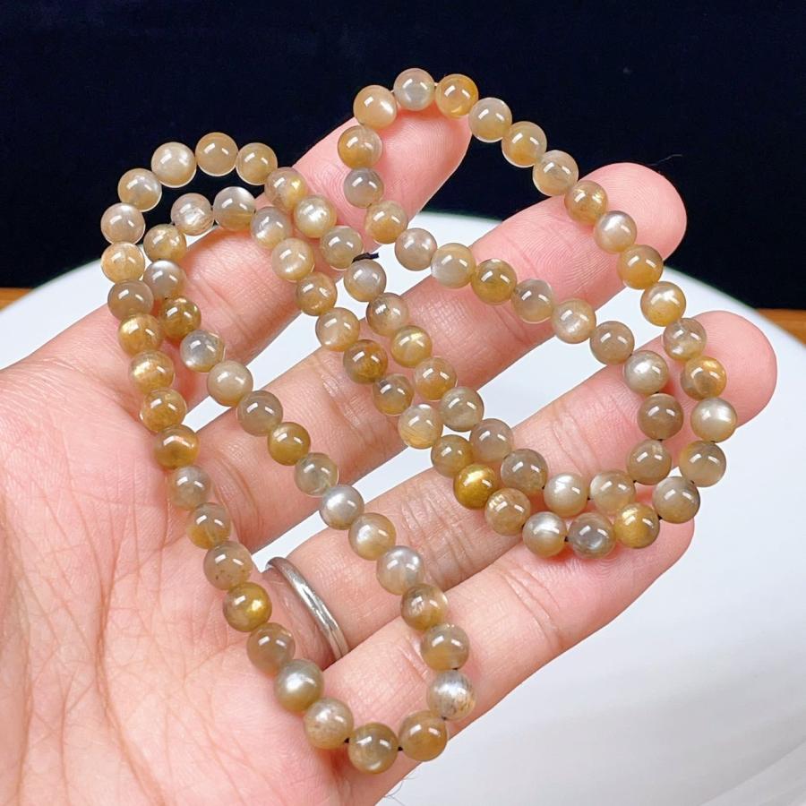 PROME 天然石 一点物 希少性 ブラックスターサンストーン