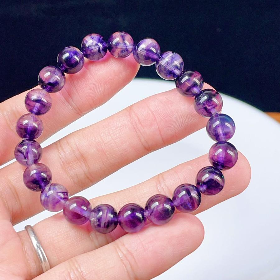 PROME 天然石 一点物 珍しく フローライト （色が濃い，神秘的な色 