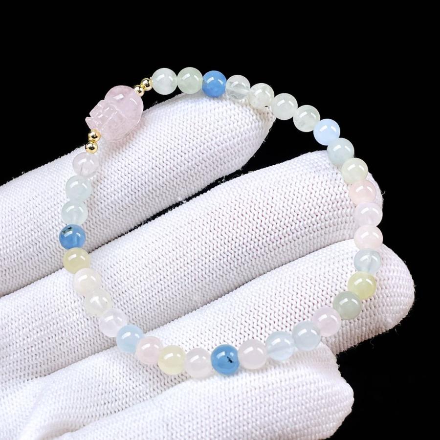 PROME 天然石 一点物・特別仕様品・ミックスベリル・貔貅・ブラジル産