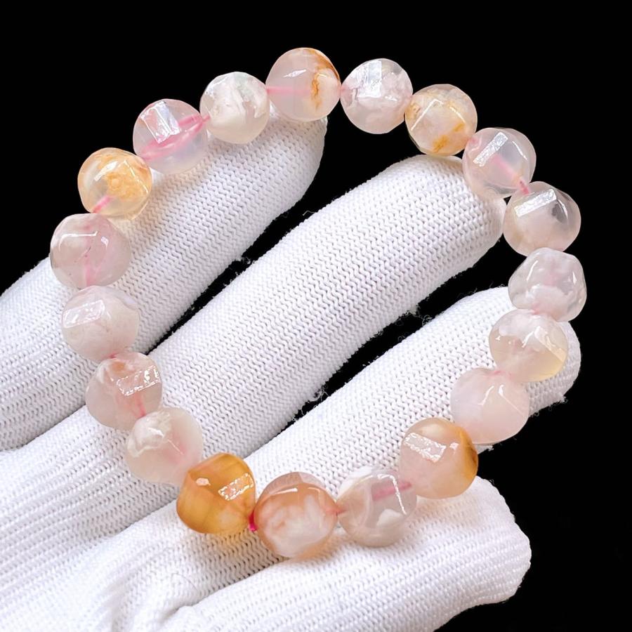 PROME 天然石 一点物・特別仕様品・桜瑪瑙・チェリーブロッサム 