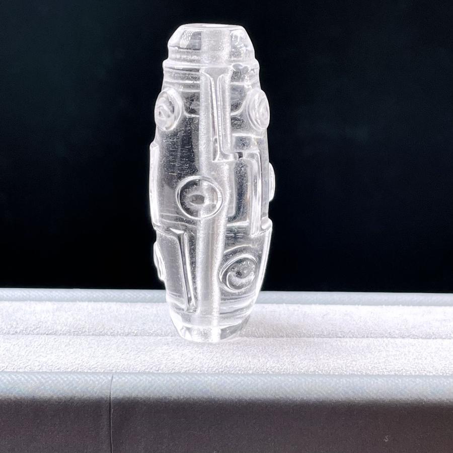 PROME 天然石 一点物・水晶・高品質・九眼天珠・ブラジル産・手彫り 