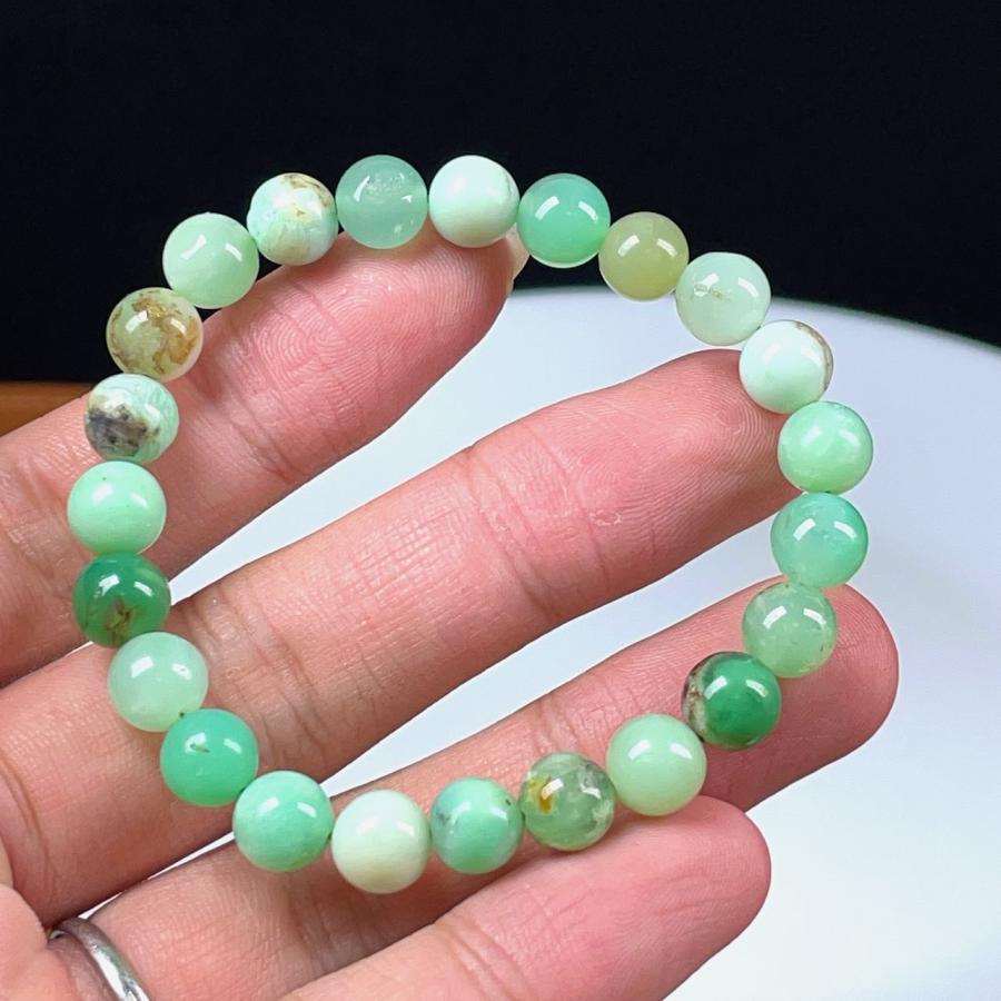 PROME 天然石 一点物 クリソプレーズ (アップルグリーンカルセドニー 
