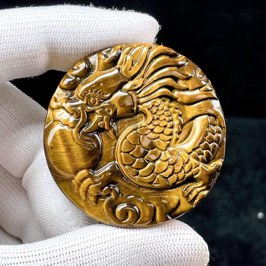 PROME 天然石 一点物 ・特別仕様品・タイガーアイ・南アフリカ産・彫刻