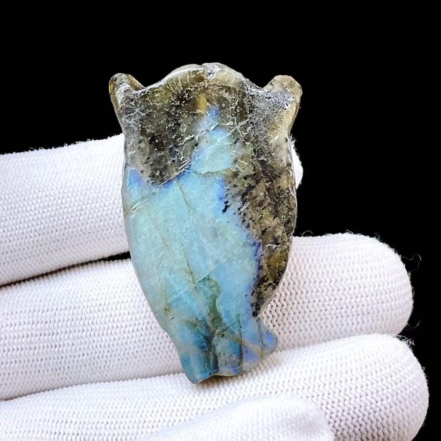 PROME 天然石 一点物 特別仕様品・ラブラドライト・彫刻品