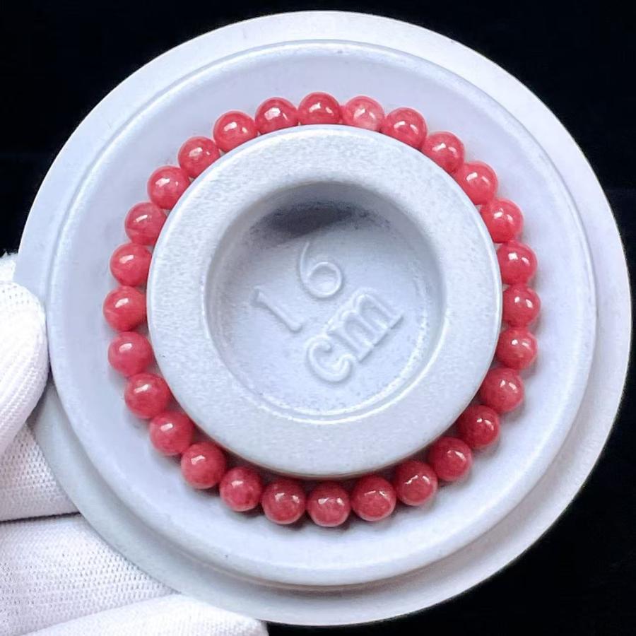 高品質　アメリカ産　ロードナイト　天然石　ブレスレット 楽天市場】【限定5本】ロードナイトシリカ 10mm ブレスレット