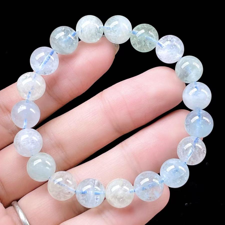 天然石 アクアマリン ベリル ブレスレット