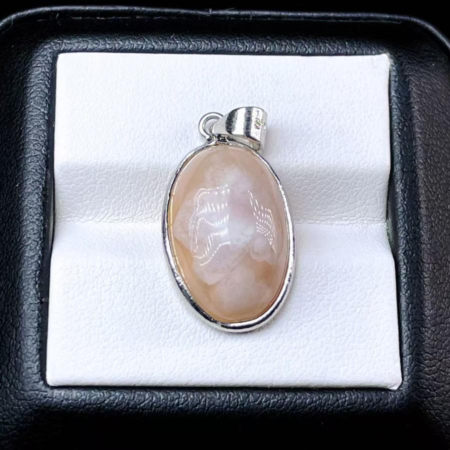 PROME 天然石 一点物 特別仕様品・桜瑪瑙・チェリーブロッサムアゲート 