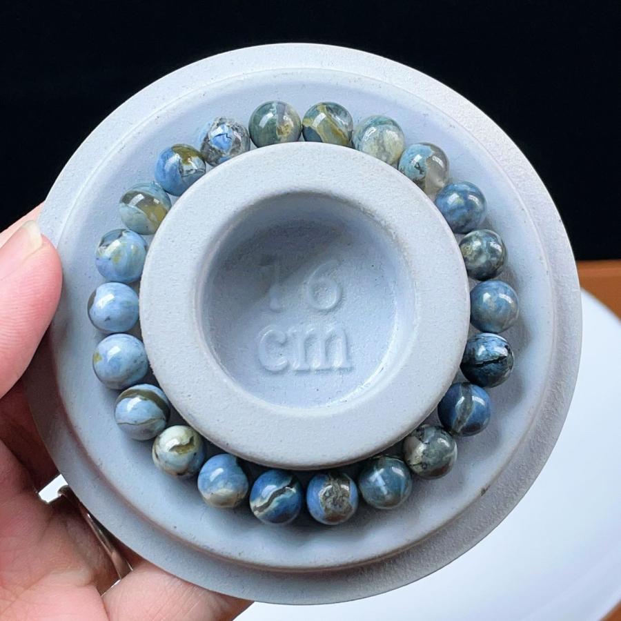 PROME 天然石 一点物 希少性 ブルーオパール ブレスレット NO.V4928