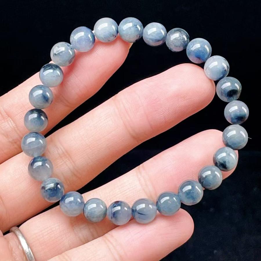 【希少】ブルーラビットヘアルチルクォーツ　【良質】ブルーローズクォーツ PROME 天然石 一点物・ブルーガーデンクオーツ・ブルーラビットヘアー