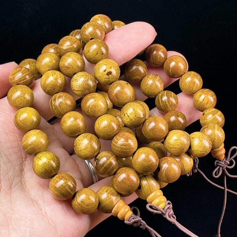 PROME 黄金檀 アフリカ黄金木 12mm ブレスレット 念珠 NO.W234 