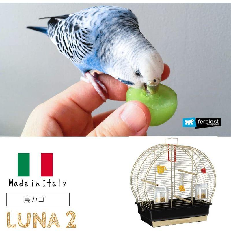 ファープラスト 鳥かご ルナ 2 ゴールド(つやなし) 小型鳥用 鳥かご ルナ ゴールド つやなし 小型鳥用