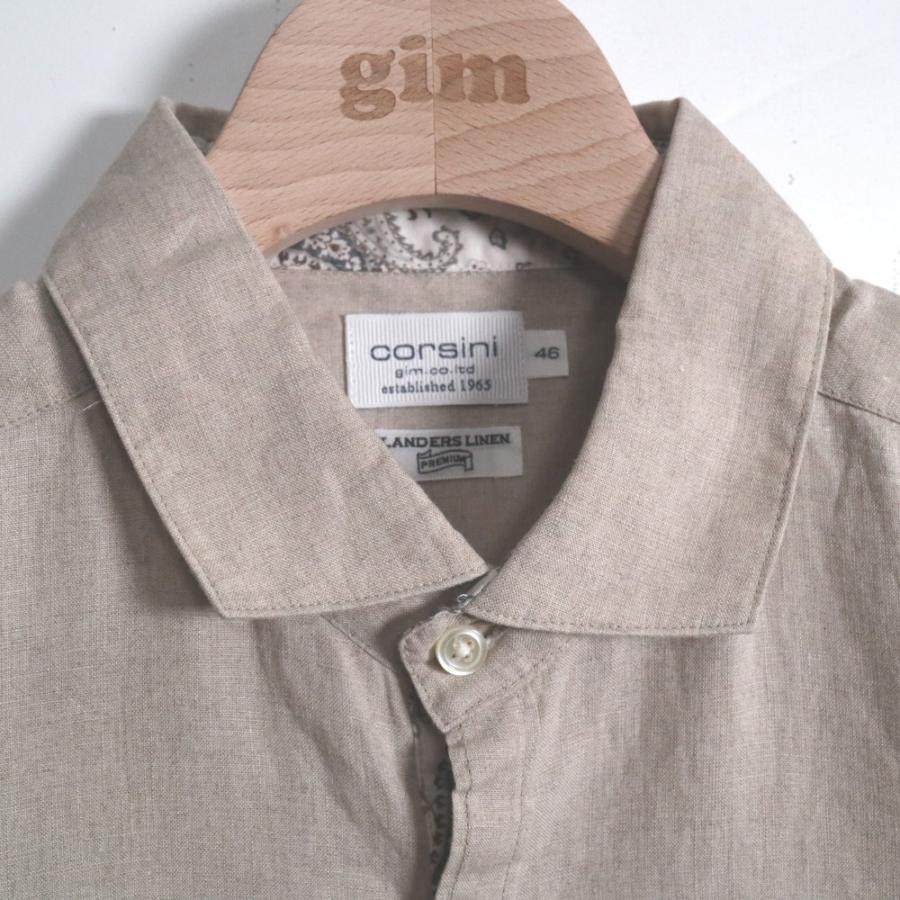 公式 gim ジム リネン布帛ポケットシャツ M 231215｜gimonline｜02
