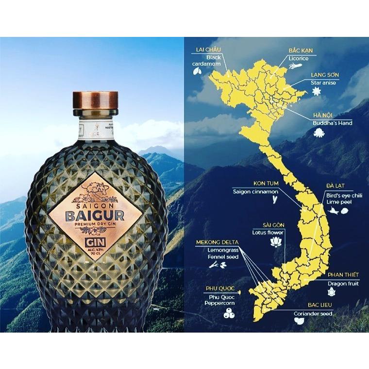 サイゴン・バイガー・プレミアムドライジン / SAIGON BAIGUR PREMIUM DRY GIN sb0001GLOBAL GIN
