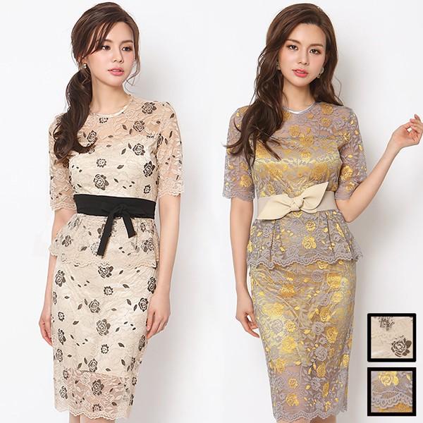 日本全国送料無料 ワンピース ドレス レディース ローズレース ポイントシースルー ペプラムドレスワンピース 半袖 エレガント 花柄 30代 40代 S M 2441 T Fu ジーナ ジュエリー 通販 Yahoo ショッピング 人気ブランド Teslaimagem Com Br