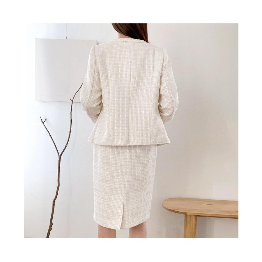 ジャケット レディース コットンミックス ノーカラー ツイードジャケット Gina 送料無料 一部予約 着回し 30代 40代 長袖 ゆったり 大人可愛い 3254 B Hi ジーナ ジュエリー 通販 Yahoo ショッピング