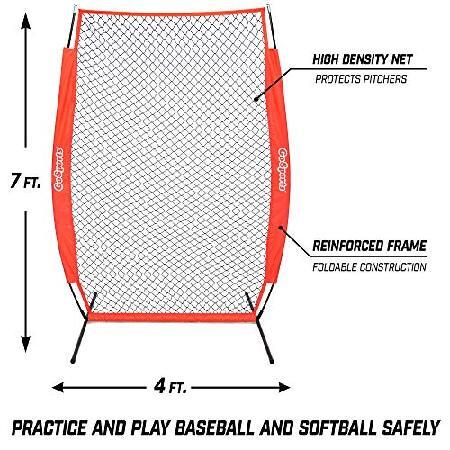 GoSports 野球＆ソフトボール ピッチングスクリーン - ピッチャー保護ネット - LスクリーンまたはIスクリーン。 