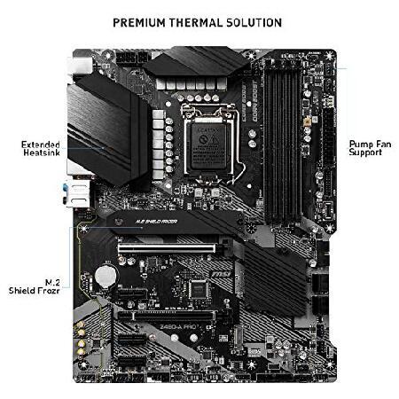 MSI Pro Intel Z490 LGA 1200 ATX DDR4-SDRAM Motherboard