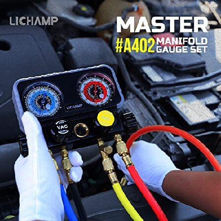 Lichamp HVAC R410A マニホールドゲージセット AC R134A フレオン R22