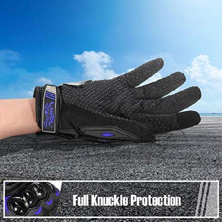 WEB限定カラー COFIT Motorcycle Gloves Breathable， Touchscreen Motorbike Gloves Anti-slip with Good Grip Hard Knuckles Protection for Men Women Motocross， BMX ATV MT