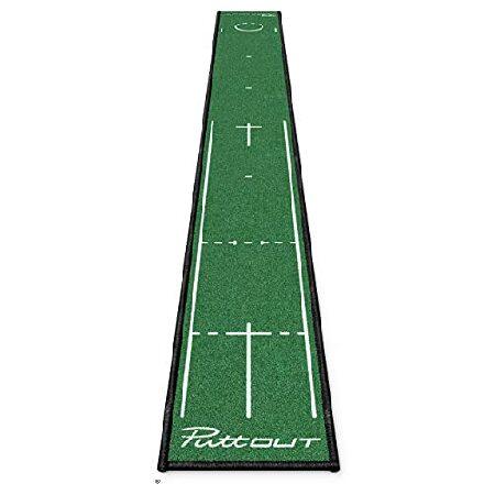 PuttOut Slim Golf Putting Mat - Green - 7.8 ft x 0.82 ft (Green