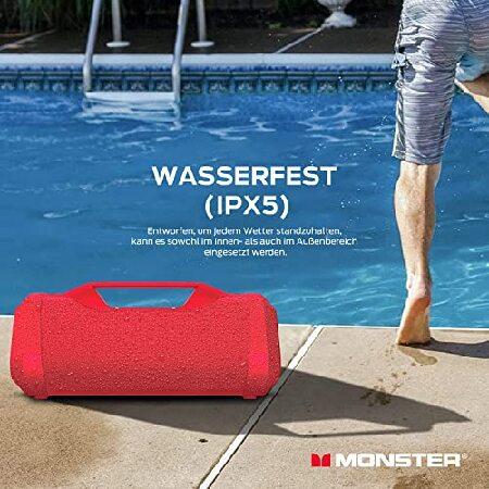 Monster Blaster 3.0 Portable Speaker， 120W Wireless Bluetooth Speaker， IPX5 Rechargeable Waterproof Bluetooth Speaker with USB Charge Out ＆ Aux Input Speaker， Bluetooth
